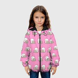 Куртка с капюшоном детская Котяшки обнимашки, цвет: 3D-черный — фото 2