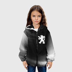 Куртка с капюшоном детская ПЕЖО Космос, цвет: 3D-черный — фото 2