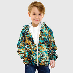 Куртка с капюшоном детская РАЗНОЦВЕТНАЯ ПАЛИТРА, цвет: 3D-белый — фото 2