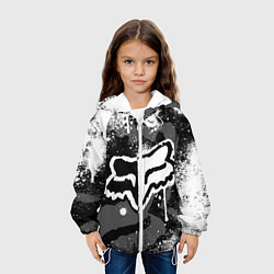 Куртка с капюшоном детская FOX RACING - МОТОКРОСС БРЫЗГИ, цвет: 3D-белый — фото 2