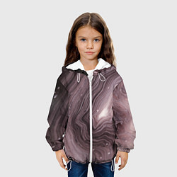 Куртка с капюшоном детская Не перемешанные краски abstraction, цвет: 3D-белый — фото 2