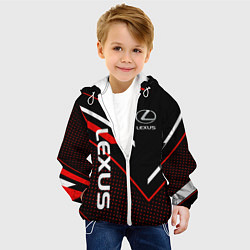 Куртка с капюшоном детская LEXUS ЛЕКСУС СОВРЕМЕННЫЙ, цвет: 3D-белый — фото 2