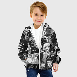 Куртка с капюшоном детская Хэллсинг паттерн Hellsing, цвет: 3D-белый — фото 2