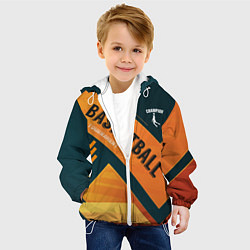 Куртка с капюшоном детская Basketball Champion, цвет: 3D-белый — фото 2