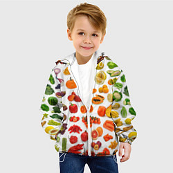Куртка с капюшоном детская VEGETABLE FRUIT ABUNDANCE, цвет: 3D-белый — фото 2
