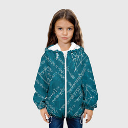 Куртка с капюшоном детская Geometry theme, цвет: 3D-белый — фото 2