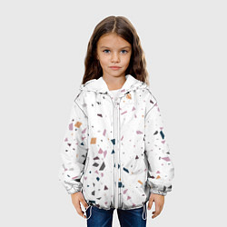 Куртка с капюшоном детская TERRAZZO Theme, цвет: 3D-белый — фото 2