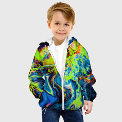 Куртка с капюшоном детская The Poisonous Palette, цвет: 3D-белый — фото 2