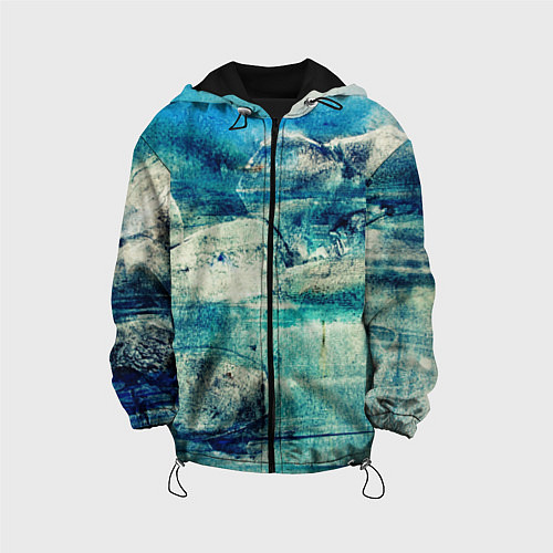 Детская куртка Прибрежная синева / 3D-Черный – фото 1