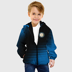 Куртка с капюшоном детская Inter абстракция, цвет: 3D-черный — фото 2