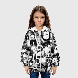 Куртка с капюшоном детская Komi san pattern, цвет: 3D-белый — фото 2