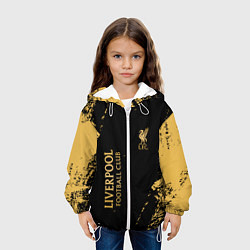 Куртка с капюшоном детская Liverpool гранж, цвет: 3D-белый — фото 2