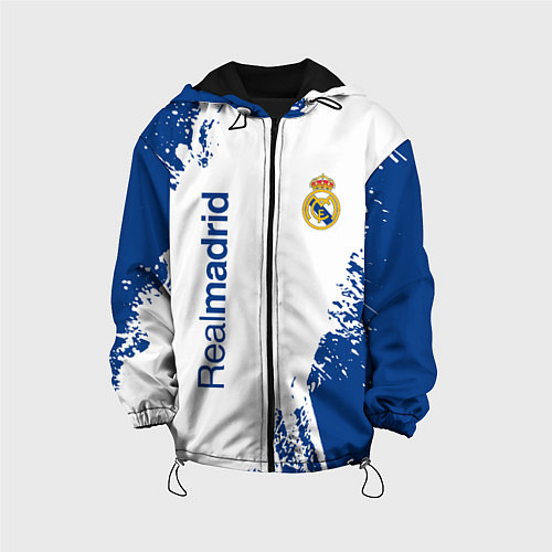 Детская куртка Реал Мадрид краска / 3D-Черный – фото 1