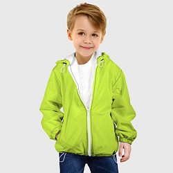 Куртка с капюшоном детская Зеленый неон из фильма Барби, цвет: 3D-белый — фото 2
