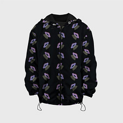 Куртка с капюшоном детская Летающие тарелки, цвет: 3D-черный
