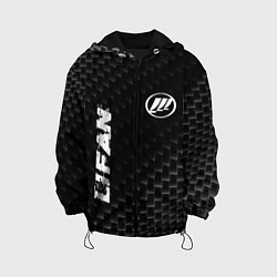 Куртка с капюшоном детская Lifan Карбоновый фон, цвет: 3D-черный