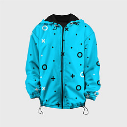 Куртка с капюшоном детская X O Плюсы и ноли, цвет: 3D-черный