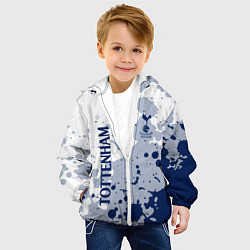 Куртка с капюшоном детская Tottenham hotspur Брызги красок, цвет: 3D-белый — фото 2