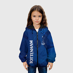 Куртка с капюшоном детская Тоттенхэм хотспур Абстракция спорт, цвет: 3D-черный — фото 2