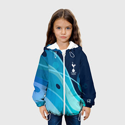 Куртка с капюшоном детская Tottenham hotspur Абстракция, цвет: 3D-белый — фото 2