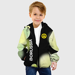 Куртка с капюшоном детская Боруссия Абстракция, цвет: 3D-черный — фото 2