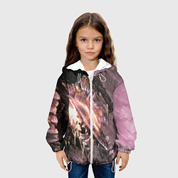 Куртка с капюшоном детская Берсерк Гатс В Доспехах Извергает Огонь, цвет: 3D-белый — фото 2