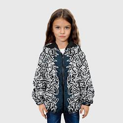 Куртка с капюшоном детская Белый шум, цвет: 3D-черный — фото 2