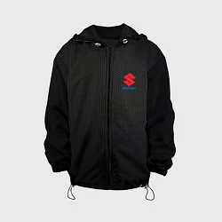 Куртка с капюшоном детская Suzuki - карбон, цвет: 3D-черный