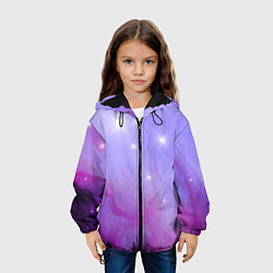 Куртка с капюшоном детская Космическое одеяло, цвет: 3D-черный — фото 2