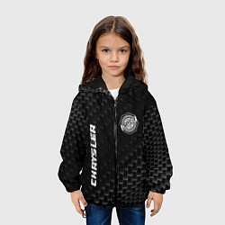 Куртка с капюшоном детская Chrysler карбоновый фон, цвет: 3D-черный — фото 2