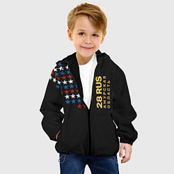 Куртка с капюшоном детская 28 RUS Амурская область, цвет: 3D-черный — фото 2