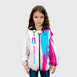 Куртка с капюшоном детская Hunter x Hunter neon gradient style: по-вертикали, цвет: 3D-черный — фото 2