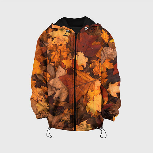 Детская куртка Опавшие листья / 3D-Черный – фото 1
