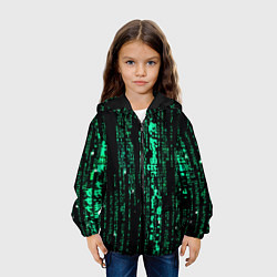 Куртка с капюшоном детская Программное кодирование, цвет: 3D-черный — фото 2