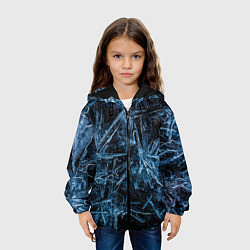Куртка с капюшоном детская Ледяная планета, цвет: 3D-черный — фото 2