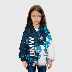 Куртка с капюшоном детская Bmw Краска, цвет: 3D-черный — фото 2