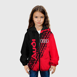 Куртка с капюшоном детская Audi, цвет: 3D-черный — фото 2