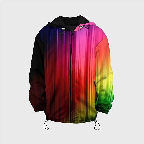 Детская куртка Цветной спектр / 3D-Черный – фото 1