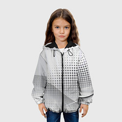 Куртка с капюшоном детская Стальной градиент, цвет: 3D-черный — фото 2