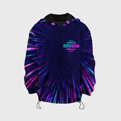 Куртка с капюшоном детская Haval neon speed lines, цвет: 3D-черный