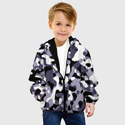 Куртка с капюшоном детская Камуфляж Common City, цвет: 3D-черный — фото 2