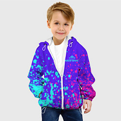 Куртка с капюшоном детская Warframe art, цвет: 3D-белый — фото 2