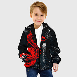 Куртка с капюшоном детская Tokyo Revengers, цвет: 3D-черный — фото 2