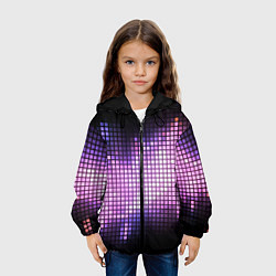 Куртка с капюшоном детская Музыкальная визуализация, цвет: 3D-черный — фото 2