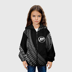 Куртка с капюшоном детская Lifan tire tracks, цвет: 3D-черный — фото 2