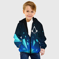 Куртка с капюшоном детская Assassins Creed взрыв частиц, цвет: 3D-черный — фото 2