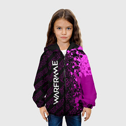 Куртка с капюшоном детская Warframe pro gaming: по-вертикали, цвет: 3D-черный — фото 2