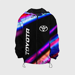 Куртка с капюшоном детская Toyota speed lights, цвет: 3D-черный