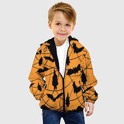 Куртка с капюшоном детская Только летучие мыши, цвет: 3D-черный — фото 2