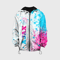 Детская куртка Ajax neon gradient style: по-вертикали